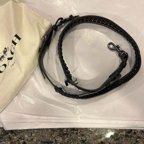 RARE Coach Rexy Leather Chain Strap Charm Replacement Novelty 87322 & bag 50715 - Picture 6 of 13